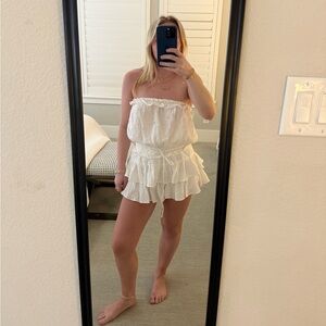 American Threads White Mini Dress